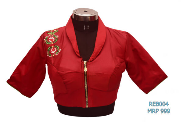 Silk Pattern Blouse-REB004