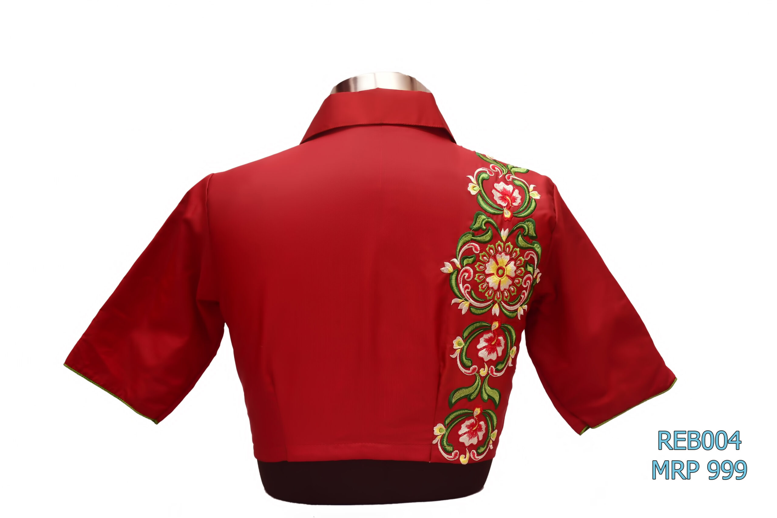 Silk Pattern Blouse-REB004