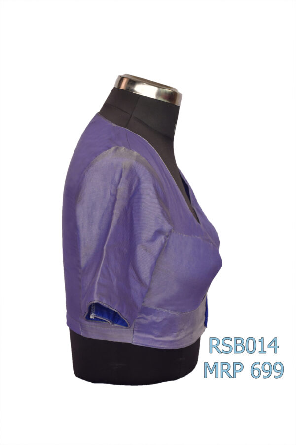 Front V-Neck Designer Blouse - Image 2