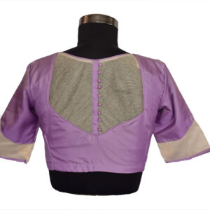 High Neck Blouse with net