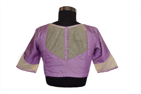 High Neck Blouse with net
