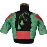 Silk Pattern Blouse with Hallop Design