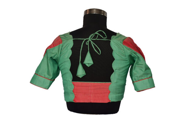 Silk Pattern Blouse with Hallop Design