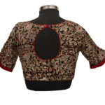 Kalamkari Pot Neck Cotton Blouse