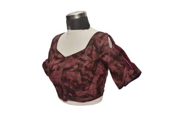 Diamond cut design cotton blouse - Image 2