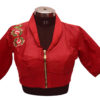 collarneck embroidery blouse