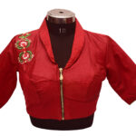 Collar Neck Embroidery Blouse