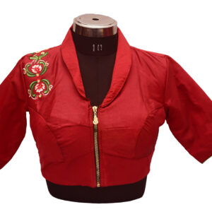 collarneck embroidery blouse