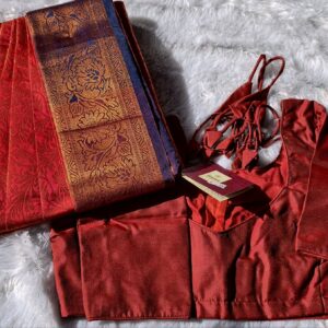 Sri iraivi designer studio.
Samuthiriga saree & readymade blouse combo pack