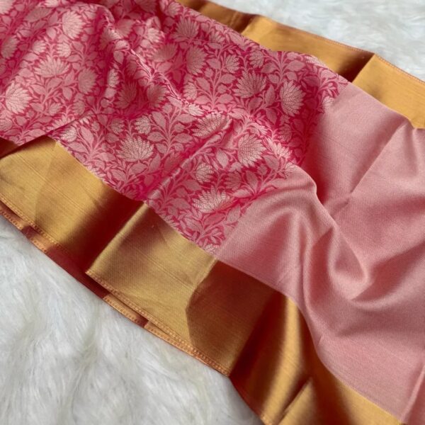 Silk Saree With Designer Blouse Combo - Image 3